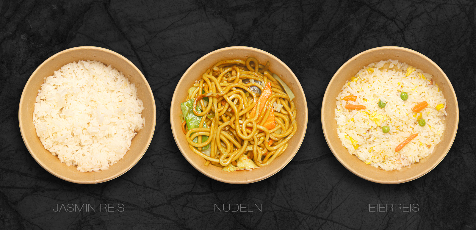 The BOWL - Basics: Jaasmin Reis, Eierreiss oder Nudeln